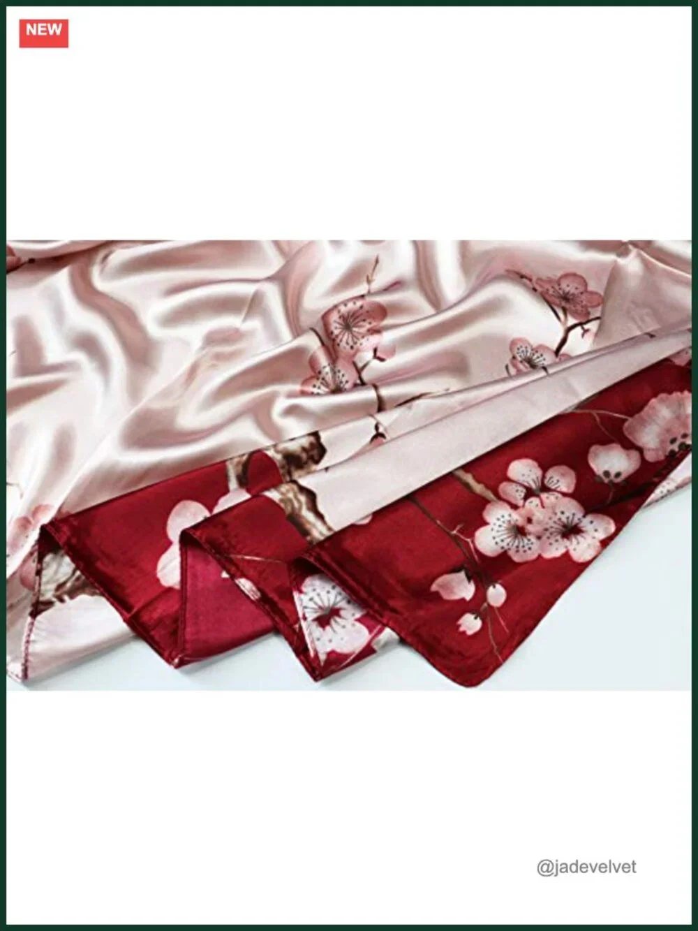 Satin Head Scarf for Women Silk Like Hair Wrap, 35x35 Large Square Bandana